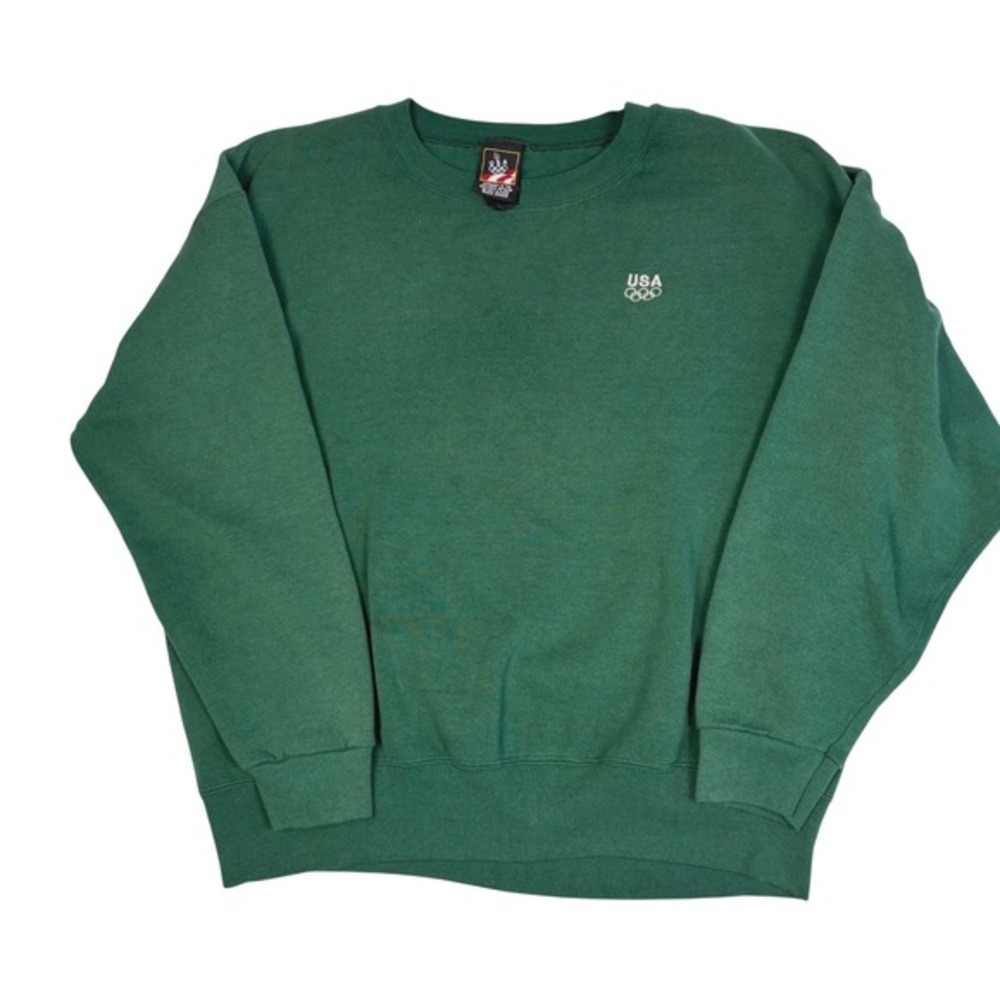 USA Olympic Crewneck Sweatshirt Green Men's JCPenney‎ Exclusive